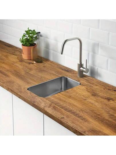 Realistic Wood Grain Waterproof, Oil Proof PVC Self Adhesive Film Kitchen Backsplash, Countertop, Cabinet Renovation Sticker, Holiday Year Round DIY Home Improvement, Minimalist Wrap Material, Wooden Accessories view 6