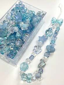 30g/50g Mix Acrylic Beads Randomly Heart Shape, Bow, Spacer Beads For Bracelet Making DIY Mobile Phone Chain Earring Jewelry Handmade Accessories