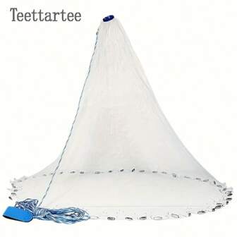 Teettartee Hand Casting Fishing Net, Fishing Mesh Without Ring, Fishing Accessories, 1.2/1.5/1.8/2.1/2.4/2.7m (47.24/59.06/70.87/82.68/94.49/106.3in)