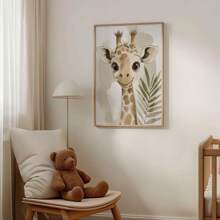 1/3 piezas Pósteres de arte de pared con estampados de animales, estilo moderno, estampados de animales de la jungla, decoración de guardería, guardería para bebés, arte de pared de guardería de animales, decoración de jungla para guardería, sin marco / enmarcado