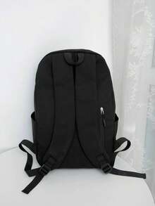 Large Capacity Contrast Color Backpack, Japanese Style Minimalist Versatile Design - Multicolor - View 8