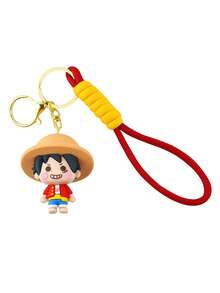 ONE PIECE 44 款海贼王 PVC 玩偶钥匙扣吊坠蒙奇·D·托尼托尼·乔巴索隆可爱包挂配件周边礼物海贼王卡哇伊动漫人物玩偶模型玩具 6-8 厘米/2.36-3.15 英寸 - 彩色 - 查看 15