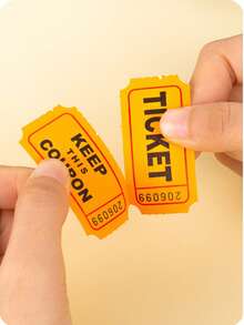 100pcs/Set Double Roll Raffle Tickets, Suitable For Events, Carnivals, Door Prizes, Games, Celebrations, Beverages And Other Occasions - Multicolor - View 4