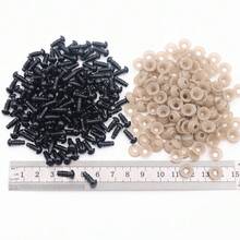 50pcs 5-24mm Black Plastic Eyes For Amigurumi With Washers For Needle Felting Stuffed Animal Crochet Handicrafts DIY Handmade Projects 6mm 8mm 10mm 12mm - Multicolor - View 14