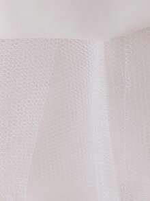 Baby Girls Sequin Mesh Backless Bow Cute 1st Birthday Trailing Dress, Suitable For Party, Flower Girl, Wedding, Does Not Include Headband - White - View 10