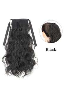 Synthetic High Temperature Heat Resistant Fiber Kids 14 Inch Water Ripple Curly Ponytail Extension Medium Long Hair Ponytail Natural High Ponytail Wig For Children Hair Accessories Daily Festival Use, Halloween - Multicolor - View 11