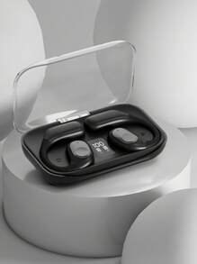WoSD Fone de Ouvido Sem Fio 5.3, Fone de Ouvido Esportivo Estéreo Sem Fio, Música Estéreo Hi-Fi Móvel e Microfone Toque Baixa Latência Fone de Ouvido para Jogos