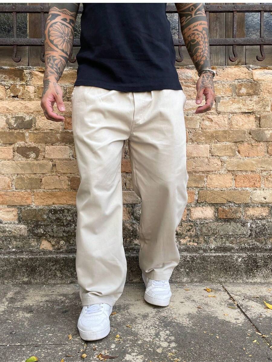 MEN'S BALLOON JEANS PANTS - Lilac Purple - View 1