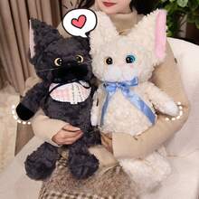 Cute & Sweet Devon Rex Kitten Plush Doll, Cat Plushie, Sleeping Companion - Multicolor - View 3