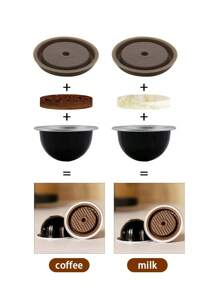 10 piezas de cápsulas de aluminio negras con tapas de silicona, reutilizables alrededor de 100 veces, cápsulas de polvo DIY de vuelta a la escuela