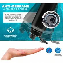 Termo Botella De Acero Inoxidable Para Agua Fría Caliente De 1.2 L  VIMI - Negro - Ver 7