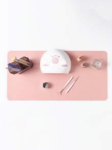 FULL BEAUTY Pink Manicure Desk Mat, Portable Foldable Manicure Armrest Pad, Ultra-Fine Fiber Leather Soft Manicure Mat, Waterproof And Stain-Resistant Armrest Pad, Manicure Mat, Manicure Desk Mat, Dedicated Manicure Salon Desk Mat - Baby Pink - View 6