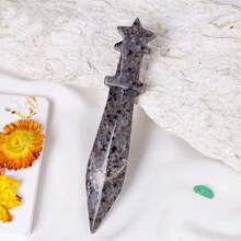 Unique Natural Crystal Sword Carving - Perfect For Home Decor & Gifts For Birthdays, Halloween & Christmas, DIY Crafts, Jewelry Patterns, DIY Jewelry Crafting Accessories