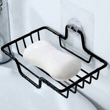 1/2 Pcs Bathroom Punch-Free Soap Rack, Bathroom Sink Storage Rack, Wall-Mounted Household Soap Net, Drain-Free Drilling Soap Box, Bathroom Drain Storage Rack, Wall-Mounted Soap Rack, Bathroom, Kitchen Storage