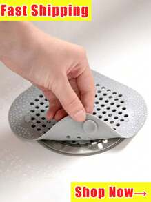 Explosive Kitchen Sink Filter Hair Strainer Bathroom Hair Anti Clogging Suction Cup Floor Drain, Anti-Odor Silicone Floor Drain Pad Toilet Anti Odor Deodorizing Plug Kitchen Sink Bathroom Sewer Anti Clogging.