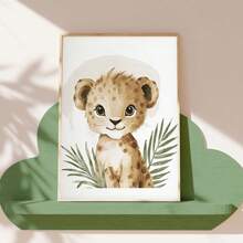 1/3 piezas Pósteres de arte de pared con estampados de animales, estilo moderno, estampados de animales de la jungla, decoración de guardería, guardería para bebés, arte de pared de guardería de animales, decoración de jungla para guardería, sin marco / enmarcado