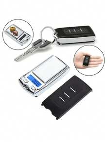 1个100克高精度珠宝口袋秤，适用于称量茶叶或咖啡，带翻盖的数字电子秤 - 彩色 - 查看 6