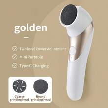 Rechargeable Electric Foot Callus Remover - USB Powered Foot Care Tool With Replaceable Roller, Smooth Feet Spa Experience At Home, White And Grey Design - Multicolor - View 14