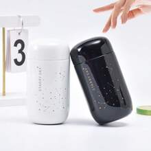 1 chiếc cốc bỏ túi mini hình bầu trời đầy sao bằng thép không gỉ 200ml, bình đựng nước nhỏ cách nhiệt, cốc cà phê nhỏ gọn di động - Nhiều màu - Xem 1