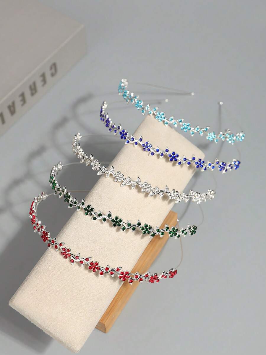 1pc Minimalist Crystal Crown Teen/Tween Hairband - Multicolor - View 1