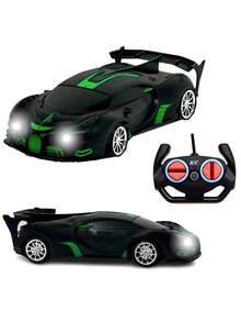 Carrinho De Controle Com Farol 5 Funções Premium Preto - Preto - Visão 4