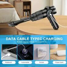 1 pièce Aspirateur portable, Succion puissante 3500Pa, Batterie Lithium-Ion 2000mAh, Convient pour la voiture, la maison et le bureau