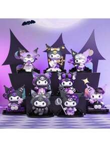 Sanrio 1 pezzo o 8 pezzi Scatola Blind Kuromi Serie Weolf Ad Alta Lo Figure Figura d'azione Bambola Anime SurCterio Surprise Scatola Modello da collezione Giocattolo decorativo Accessorio Hello Kitty Cat (Le parti a meme possono essere casuali)