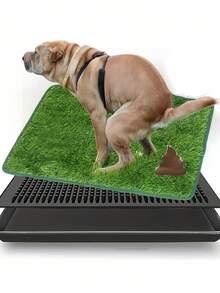 1pc Artificial Grass Dog Potty Mat, Outdoor Pet Toilet, Easy To Clean, Odor-Proof, Indoor & Outdoor Pet Training