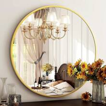 24" Wall Mirror Bathroom Mirror Wall Mounted Round Mirror