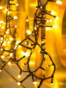 1pc Solar String Lights Outdoor Light Strings Waterproof 22M/12M/7M/5M ,20/50/100/200LED Solar Powered String Light With 8 Lighting Modes For Garden Patio Yard Fence Christmas Tree Decoration With Fairy Lights Ambience Warm White/Multicolor/White For Outside Tree , Courtyard,Wedding, Gazebo,Party, Home, Lawn, Camping And Holiday Decor Garden Lights