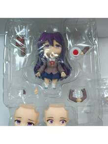 Doki Doki Literature Club! Posable Figurine Models, Jointed Anime Character Cute Desktop Decor, Approx. 10CM Tall, Include Monika, Sayori, Natsuki And Yuri Figurines - Multicolor - View 18