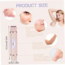 2025 New Bikini Trimmer, 2 In 1 Women's Cordless Electric Shaver, Wet And Dry Body Trimmer Shaver For Face, Lips, Chin, Underarms, Legs (Pink) - Dusty Pink - View 4