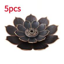 5 件双层莲花迷你香炉 - 适合冥想、瑜伽和水疗 - 理想的家居装饰礼物 - 彩色 - 查看 10