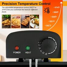 5.3QT Deep Fryer, Stainless Steel Deep Fryer With Basket, 1700W, Oil Filtration, Temp Control, Dishwasher Available - Xem 4