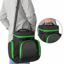 Console Carrying Case Compatible With Xbox Series X, Travel Bag With Multiple Storage Pockets For Controllers, Games, Cables, Portable Hard Disk And Other Accessories - Black - View 6