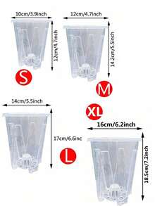 加厚蕙兰专用控根盆透气兰花杯花盆石头兰花苗透明花盆 - 彩色 - 查看 2