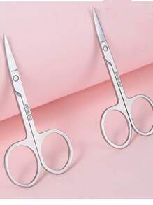 Men's And Women's Facial Hair Small Beauty Scissors - Eyebrow, Nose Hair, Beard, Beard, Eyelash, Ear Repair Kit - Children's And Students' Scissors For Safe Head Cutting