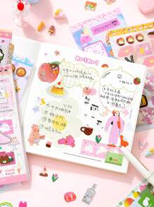 Set de 20 pegatinas retro recortadas, serie Momentos Maravillosos, adecuadas para hacer scrapbooking, diarios, oficina, hogar, etiquetado, papelería, fundas de teléfono, portátil, botellas, equipaje, monopatín, juguetes, decoración DIY de regreso a la escuela
