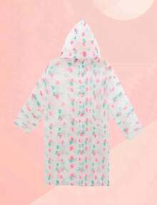 Impermeable de alta calidad para niña material resistente diseño elegante protección lluvia facilita movimiento colores surtidos cómoda y ligera para actividades escolares - Rosa Pálido - Ver 1