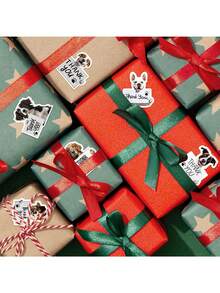 500 张/卷可爱小狗感谢贴纸，1.5 英寸不干胶标签，用于支持我的小生意、信封密封、DIY 工艺品、宠物店、医院、卡片、派对礼品、PVC 贴纸、礼物