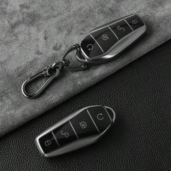 High-End TPU Car Key Case Cover Remote Control Keychain Accessory For Byd Song Plus Yuan Pro Atto 3 Ev E2 Song X Qin Tang