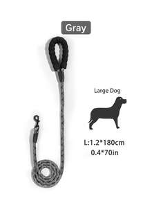 1pc Nylon Glow-In-The-Dark Dog Leash With Foam Handle, Multi-Size Pet Walking Lead, Suitable For Small, Medium And Large Dogs - Multicolor - View 17