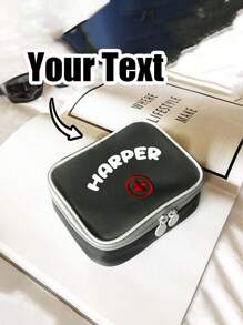 Custom Name Mini Outdoor First Aid Kit Bag, Nylon Medical Storage Bag, Travel Portable Medicine Organizer Emergency Kit First Aid Kits, Double Zippers Handy Pills Pocket For Travel Home Medicine Bag Medicine Storage Bag Medicine Organizer First Aid Kit First Aid Bag Travel Accessories Travel Organizer Travel Essentials Travel Stuff Travelling Bag College Vacation Cruise Summer Holiday Essentials For Outdoor Camping Hiking Hunting