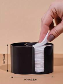(Multiple Colors) 2 In 1 Makeup Swab Storage Box, Bathroom Dental Floss Dispenser, Makeup Round Pad Dental Floss Storage Box, Bathroom Accessories Storage Box, Dressing Table Cosmetics Storage Box
