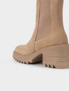 Brantano Bota chelsea tacón track - Beis - Ver 5