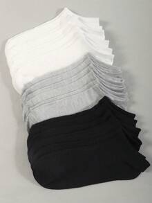 1/5 Pairs Unisex Summer Thin Mesh Low Cut Socks Solid Breathable No Show Ankle Socks For Women's & Men's Athletic Running Sports - Multicolor - View 1