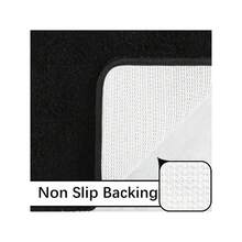 Bathroom Rug Runner 24x60 Inch, Soft Thick Absorbent Microfiber Bath Rugs For Bathroom, Machine Washable, Shaggy Plush Non Slip Bath Mat For Tub, Shower Floor, Quick Dry Mats, Navy - Black - View 4