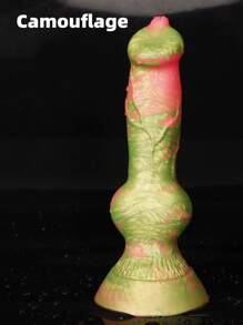 18cm Bunter langer magischer hündchenförmiger Monster Stick Silikon-Dildo, realistisch, tierähnlich, weich und glatt, hautfreundlich, geruchlos, ungiftig, Analdehner, unisex, manuelle Anus-Masturbator, Vagina-Stimulator, Erwachsenen-Erotikprodukte, Sexspielzeug für Anfänger, Frauen/Männer