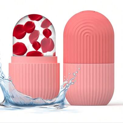 1 قطعة رولر الوجه الثلجي، رولر ثلجي للوجه وتخفيف انتفاخ العين، ماساج الوجه لتحديد الملامح وتعزيز العناية بالبشرة والإشراق، قالب مكعبات الثلج للرولر الوجه الثلجي