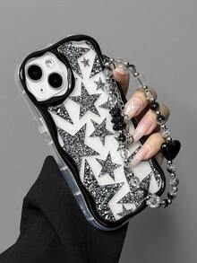1 Stück modischer Schockresistenter Handyhülle mit Sternenmuster, kompatibel mit iPhone 11 12 13 14 11 Pro Max 12 Pro Max 13 Pro Max 14 Pro Max XR 15 15 PRO 15 PRO MAX, GalaxyA05/A15/A25/A35/A53/A54/A55/S23/S24, mit inkludiertem Trageriemen, wasserdicht, stoßfest und kratzfest - Verschiedenfarbig - Übersicht 5